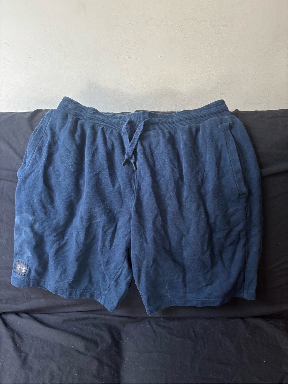 Under Armour Men's Dark Navy Athletic Drawstring Shorts